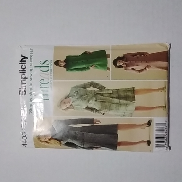 Simplicity Jackets & Blazers - Simplicity Threads Magazine Collection NEW Coat Pattern SZ 16-24
